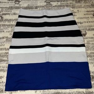Express Pencil Skirt Modern Strips Dress up Fancy